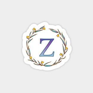 Monogram, letter Z Sticker